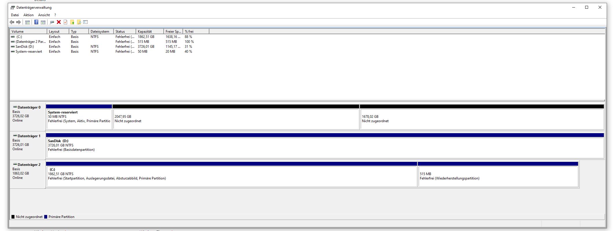 Systemreservierte Partition verschieben