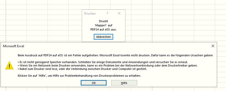 Nach Update 1909 - kein Drucker funktioniert mehr, auch nicht System-PDF-Drucker