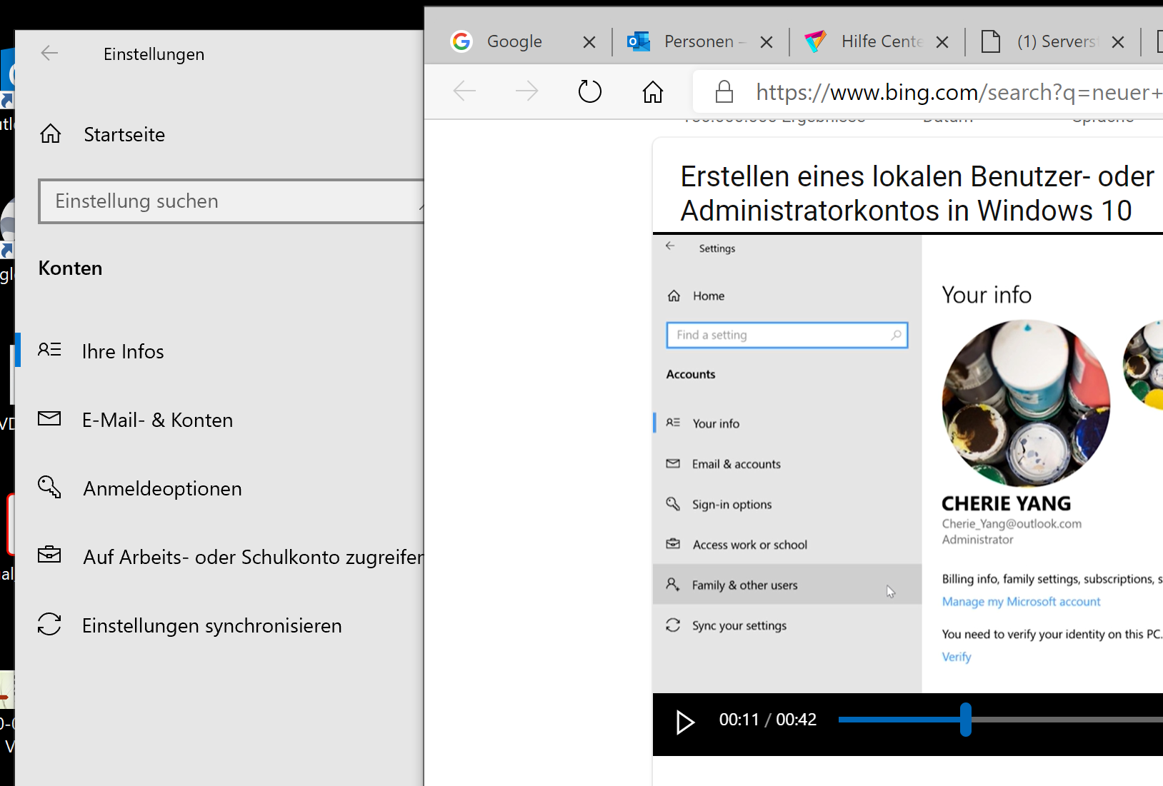 Surface2 Windows 10 Pro Benutzerverwaltung fehlt Möglichkeit weitere Benutzer anzumelden...