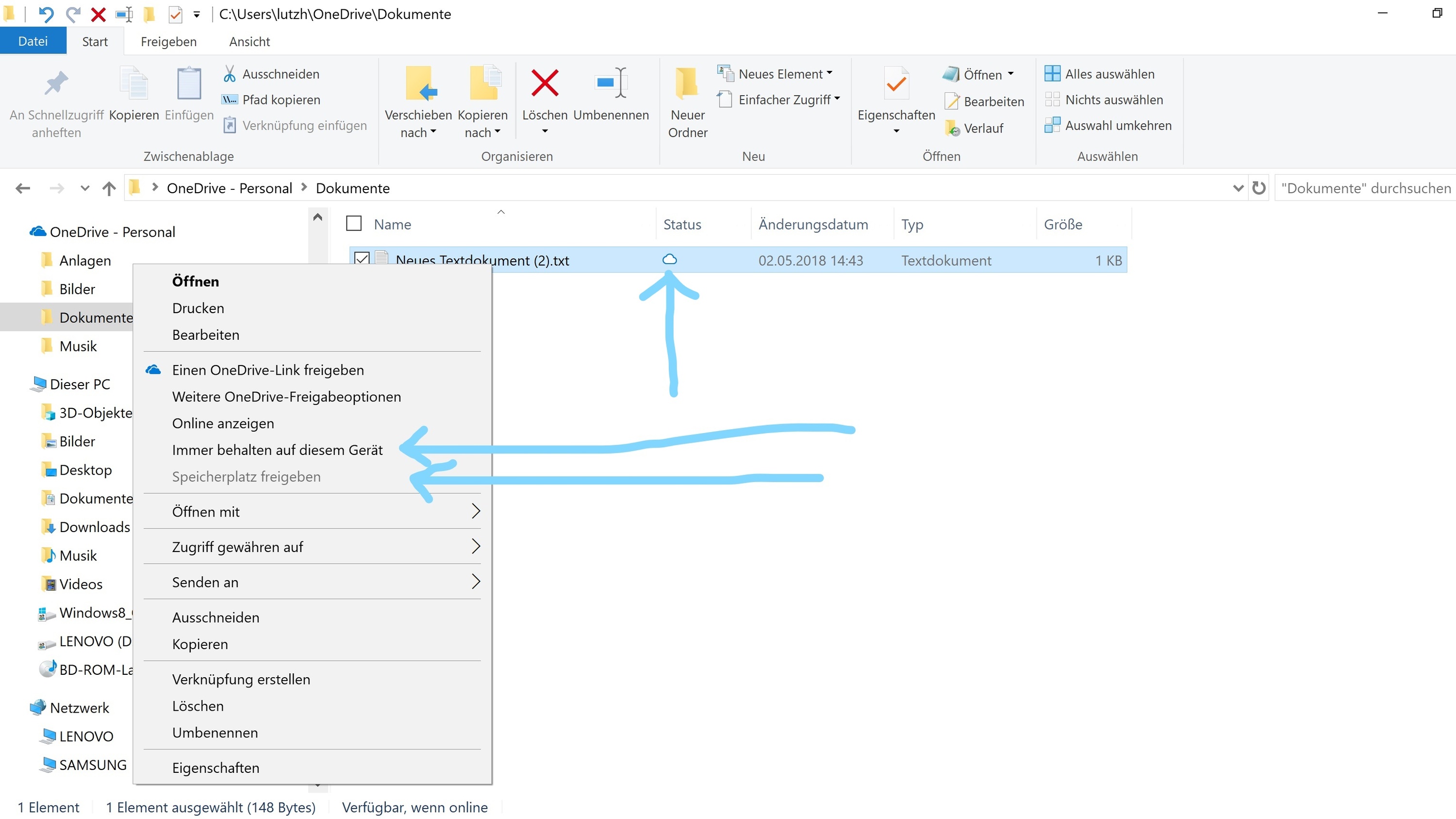 OneDrive Persönlich