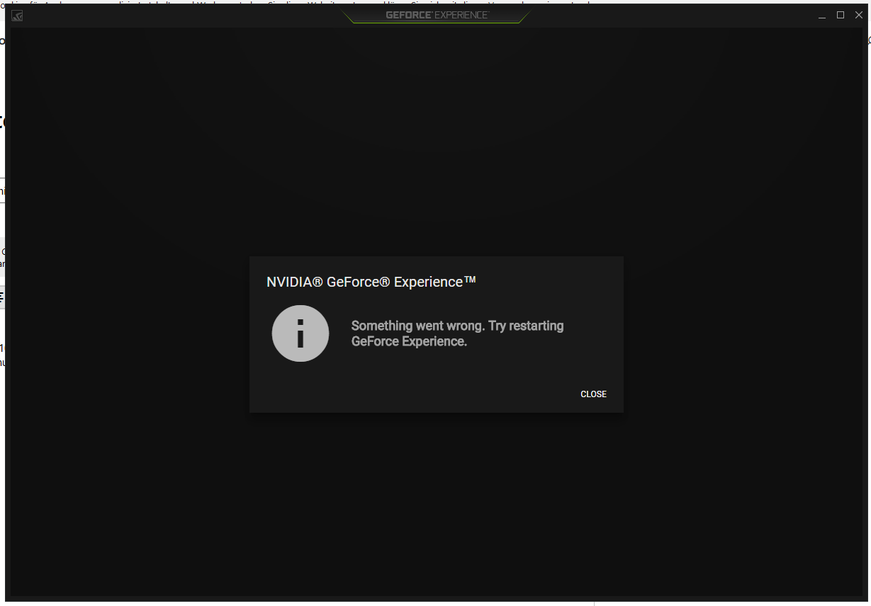 Geforce Experience startet nicht aber Treiber läuft