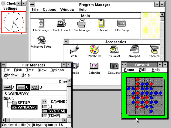 Arbeitsgruppen auf dem Desktop