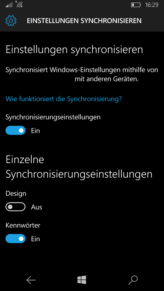 Microsoft Edge Favoriten synchronisieren nicht