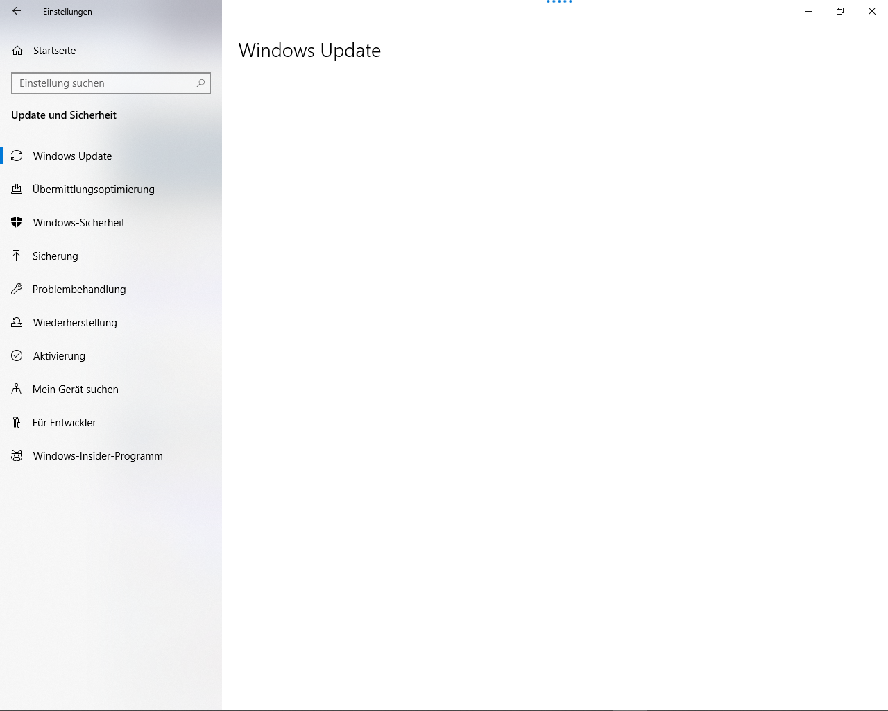 Windows 10 Update Einstellungen