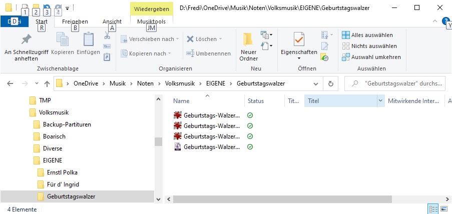 Ordnertyp ändern funktioniert nicht