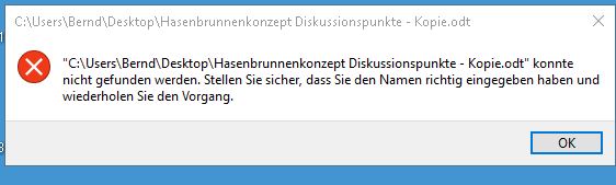 Fehlermeldung bei Word- und Exeldateien und beim Öffnen von Firefox
