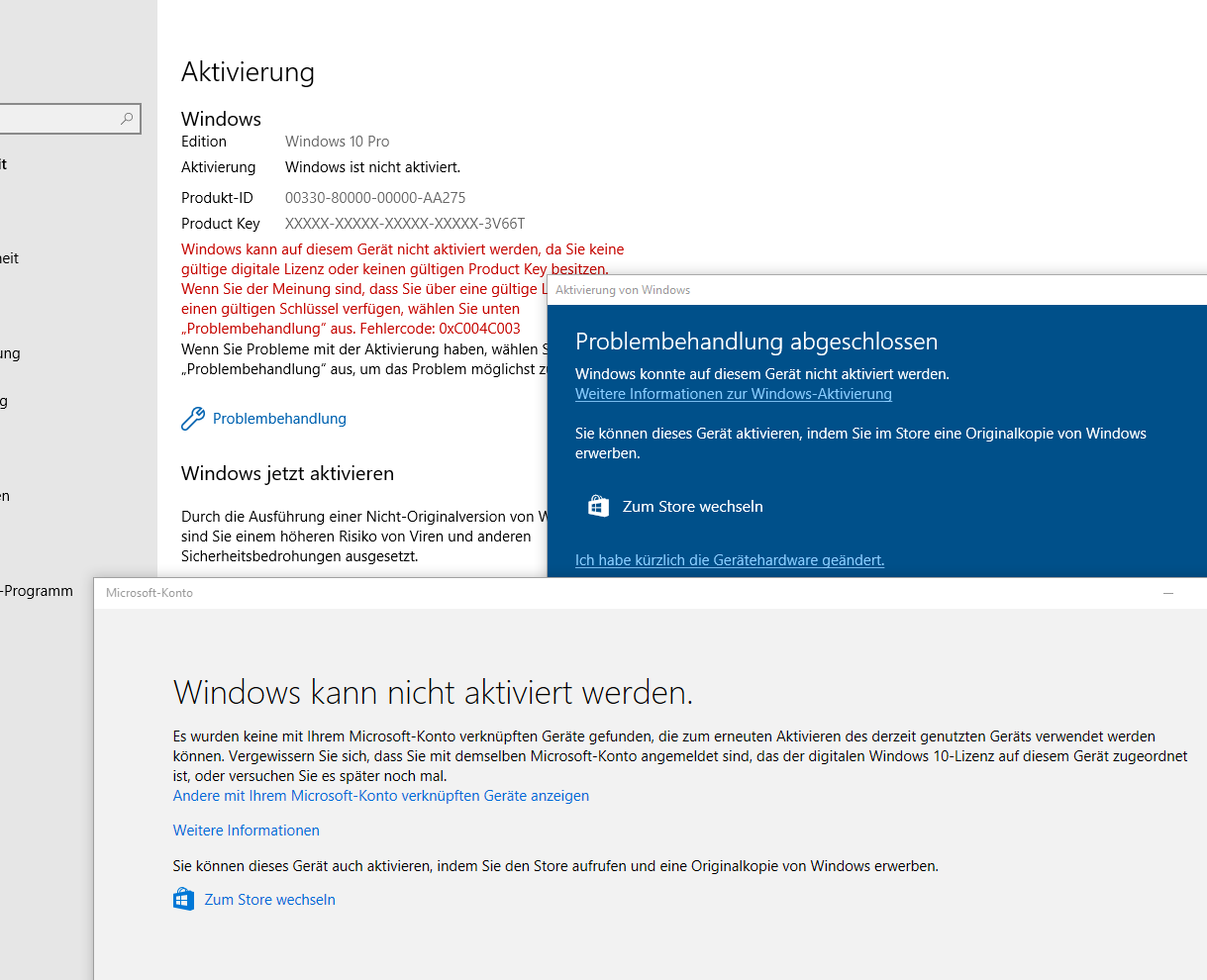 Windows 10 erneut aktivieren