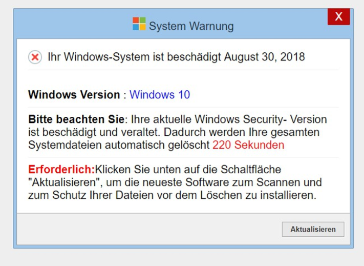 Fehlermeldung Sicherheitseinstellungen  von Microsoft?