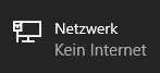 Ausgabe von "Kein Internet" trotz funktionierender Internetverbingung