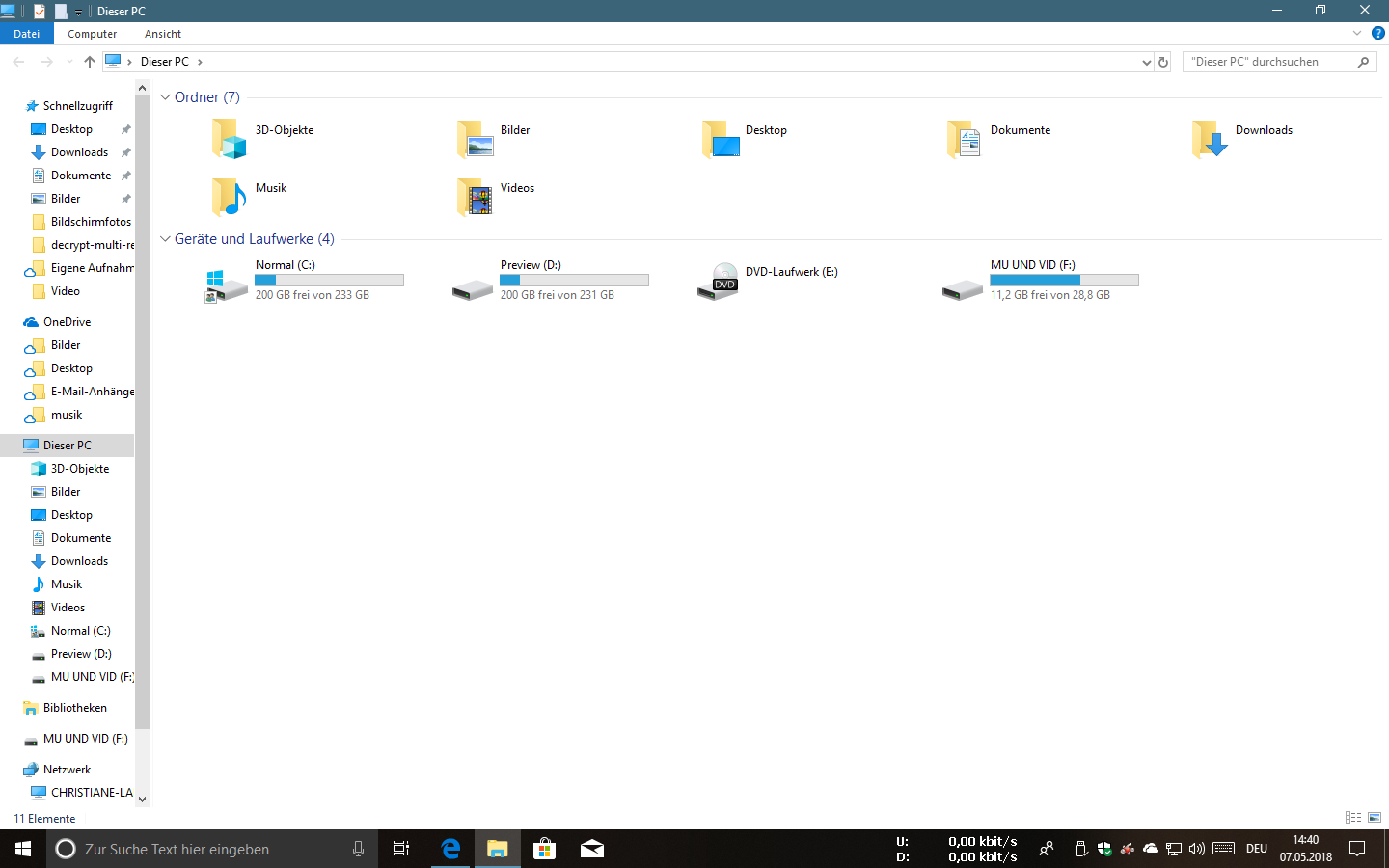 Funktionsupdate 1803  auf Rechner mit WIN 10 Pro Version 1709 Betriebssystembuild 16299.402...