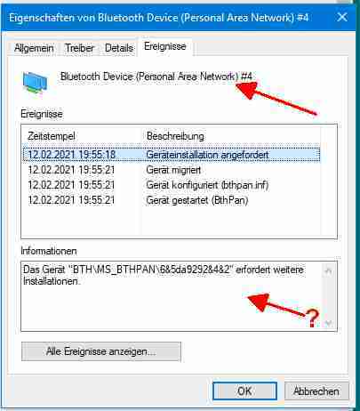 Nach Start Fehlermeldung: BTServer.ex Anwendungsfehler Anwendung konnte nicht gestartet werden.