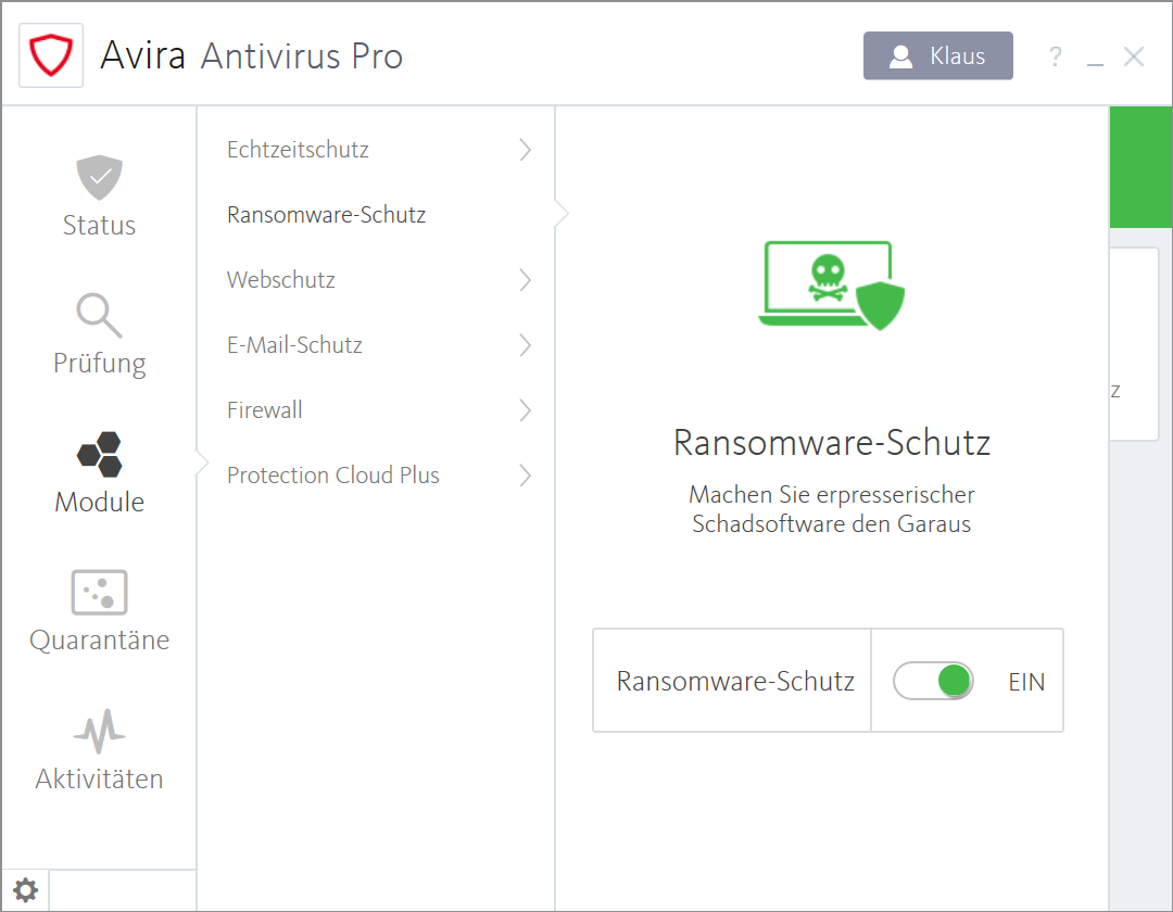 Ransomware Schutz