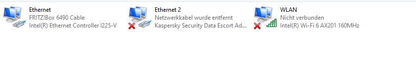 PC hat keine Netzwerkverbindung LAN beim hochfahren