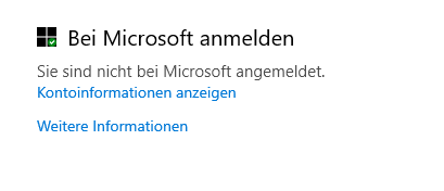 Windows 10 mit Microsoft anmelden