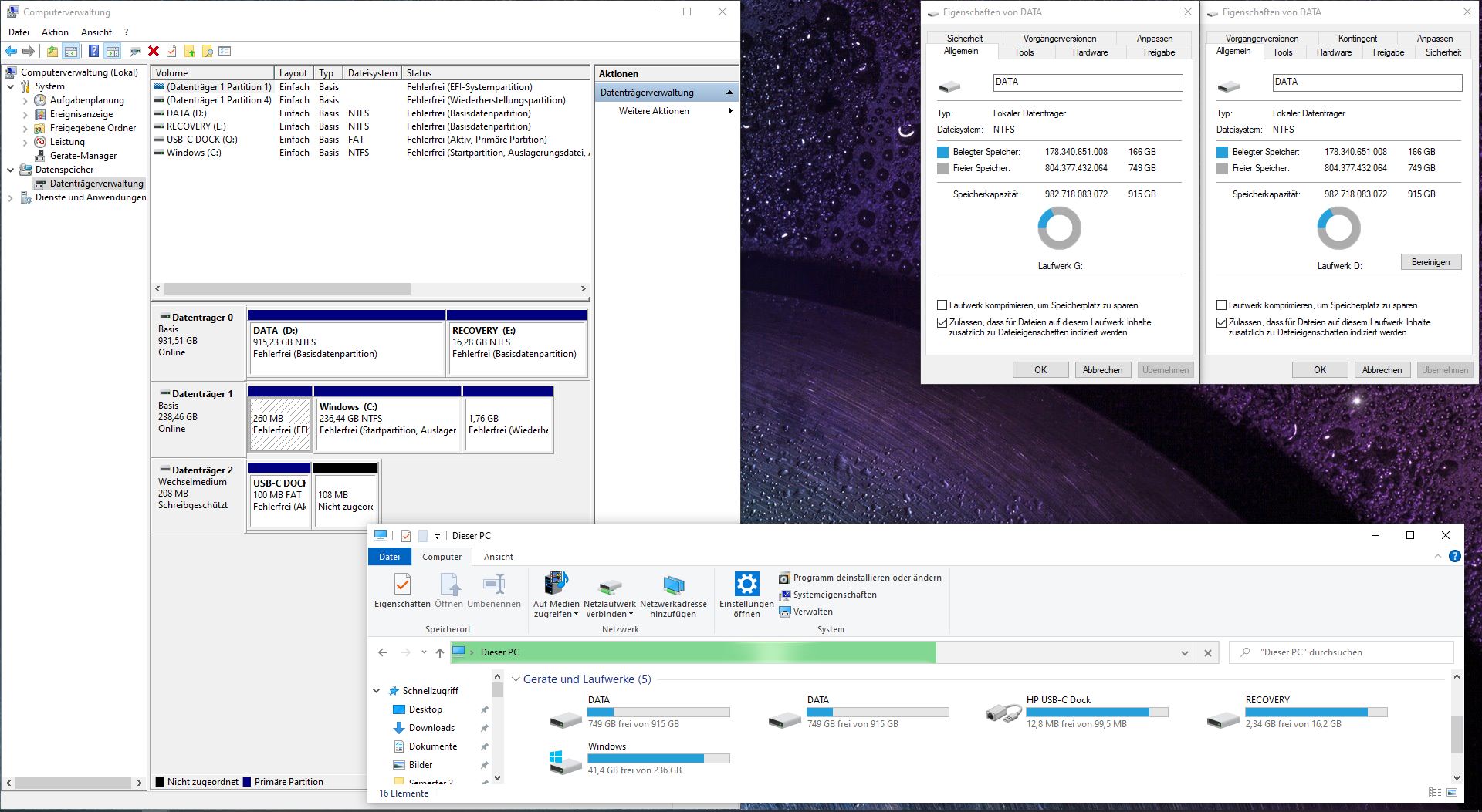 Laufwerk wird im Windows Explorer 2x mit unterschiedlichem Laufwerksbuchstaben angezeigt....