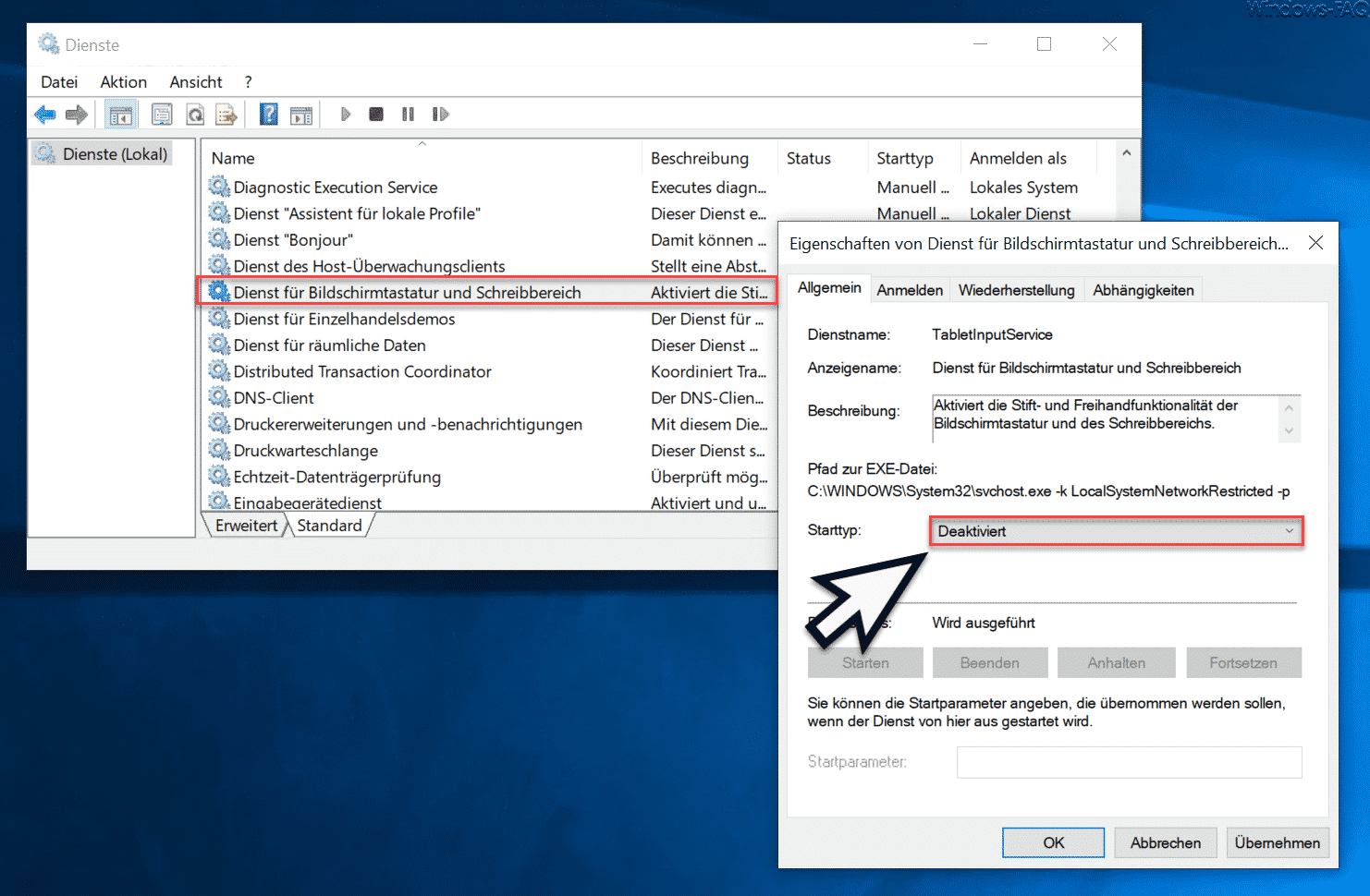 Microsoft Text Input Application taucht willkürlich im Task Manager auf
