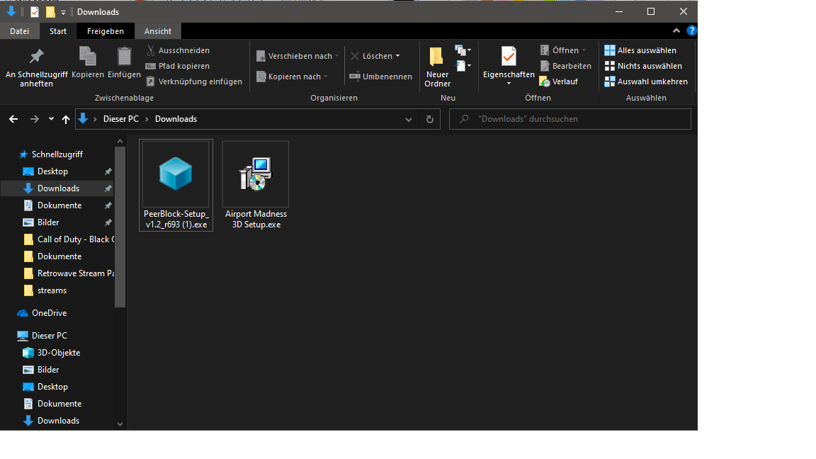 Windows Defender Zeigt nicht existierende Datei an