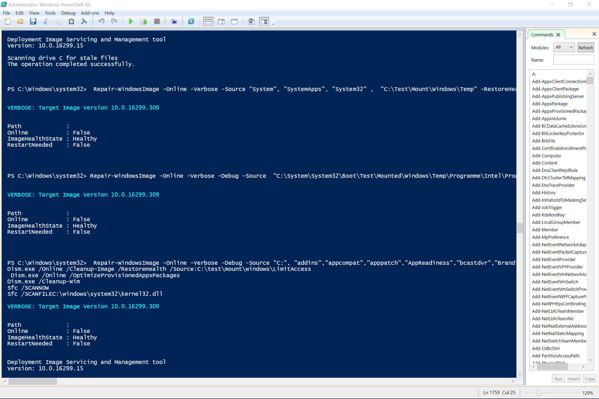 Optimize-WindowsImage -Path "c:\" -OptimizationTarget "WIMBoot"