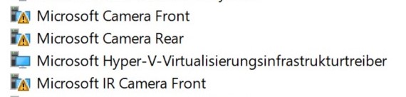 Kamera bei Surface Book 2 nicht gefunden, Geräte-Manager Code 10