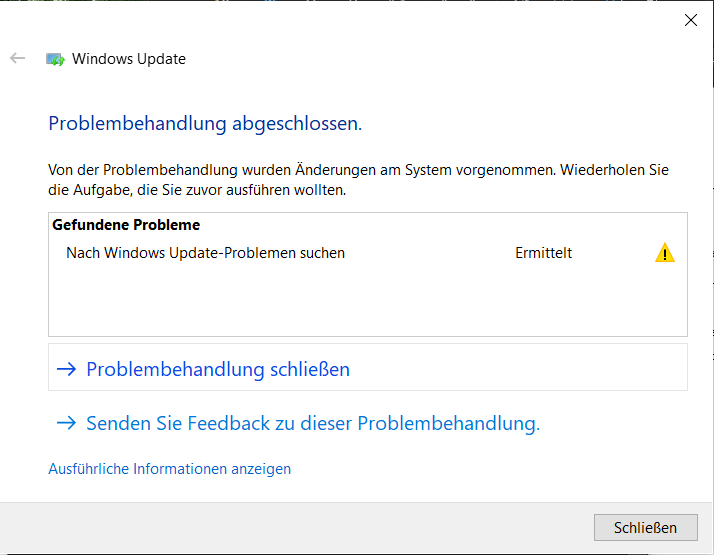 Fehlercode 0x80080005 bei Windows Update Suche + fehlende Sicherheits- und Qualitätsfixes