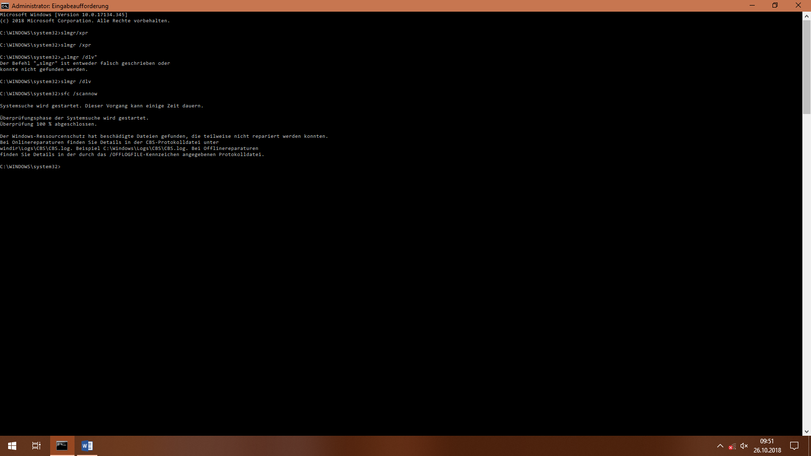 Aktivierung Windows 10 Home (1803)
