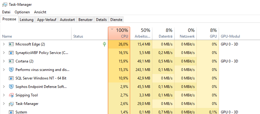 Edge läuft nach Windows Update 1803 nicht mehr