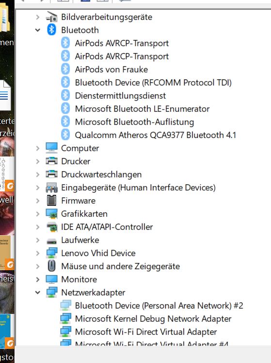 Bluetooth seit April Patch-Update aus Einstellungen verschwunden