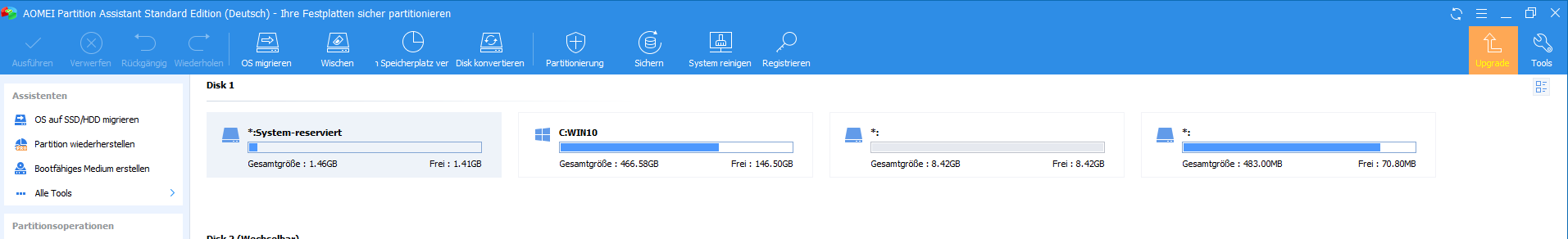 Update von Windows 10 nicht möglich / Fehlercode:  0x800f0922/ 0x8024000b / 0x8024001e