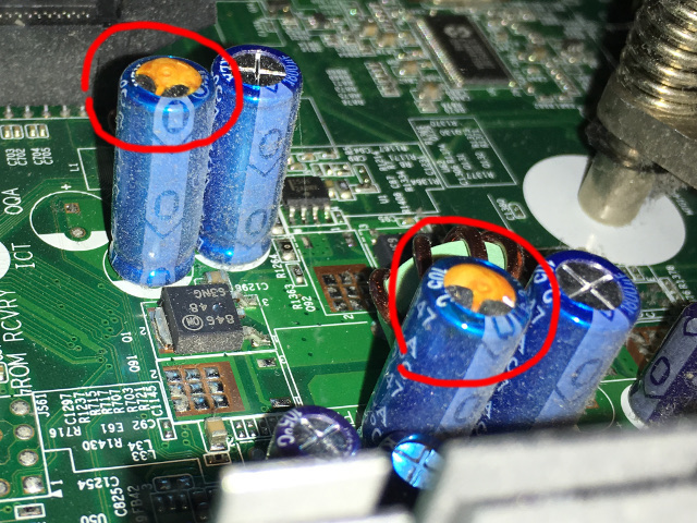 was sind die Symptome von Schlechten Kondestator an PC?