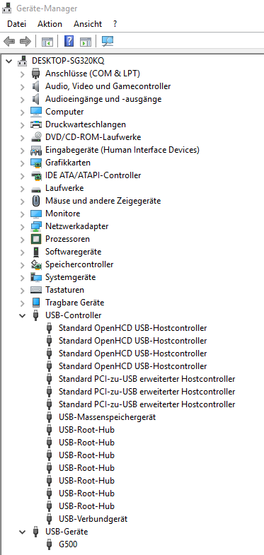 USB 3 Anschlüsse werden nicht im Geräte Manager angezeigt und funktionieren nicht.