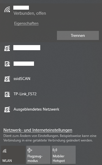 WLAN Status-Symbol fehlt nach Update