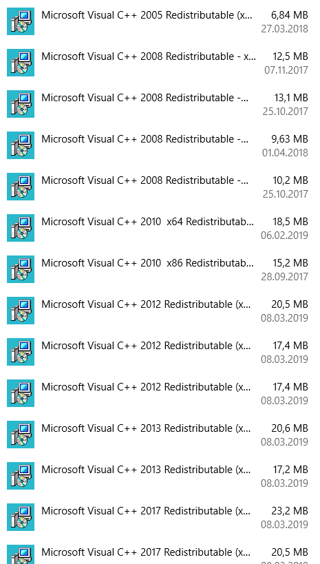 microsoft visual c ++ 2015 redistributable Installieren fehlgeschlagen