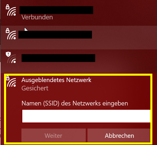 feature 'ausgeblendetes netzwerk' erscheint neu mit 19042.421 - was ist das??