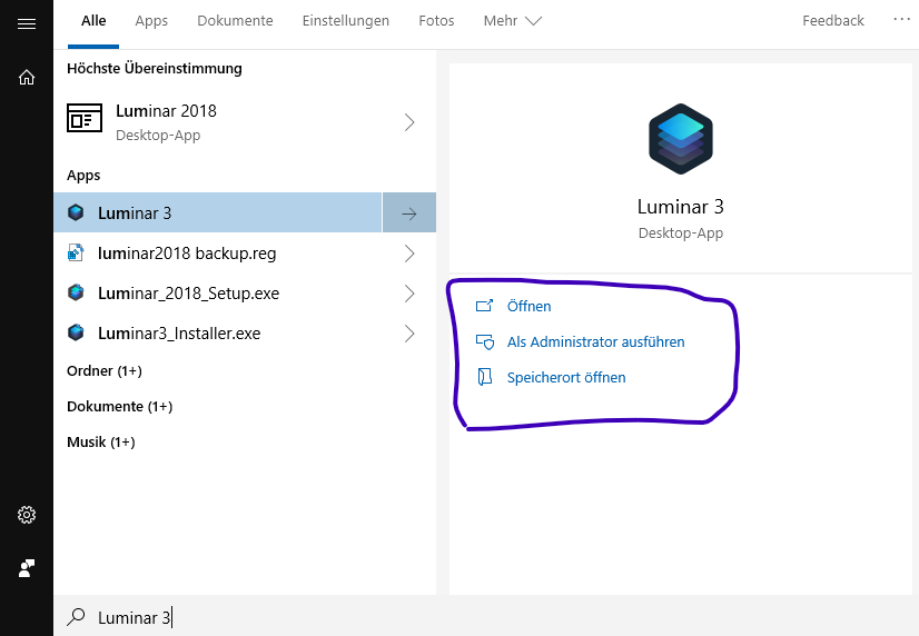 Fehlerhafte Einträge im Startmenü, löschen/verändern/nutzen unmöglich