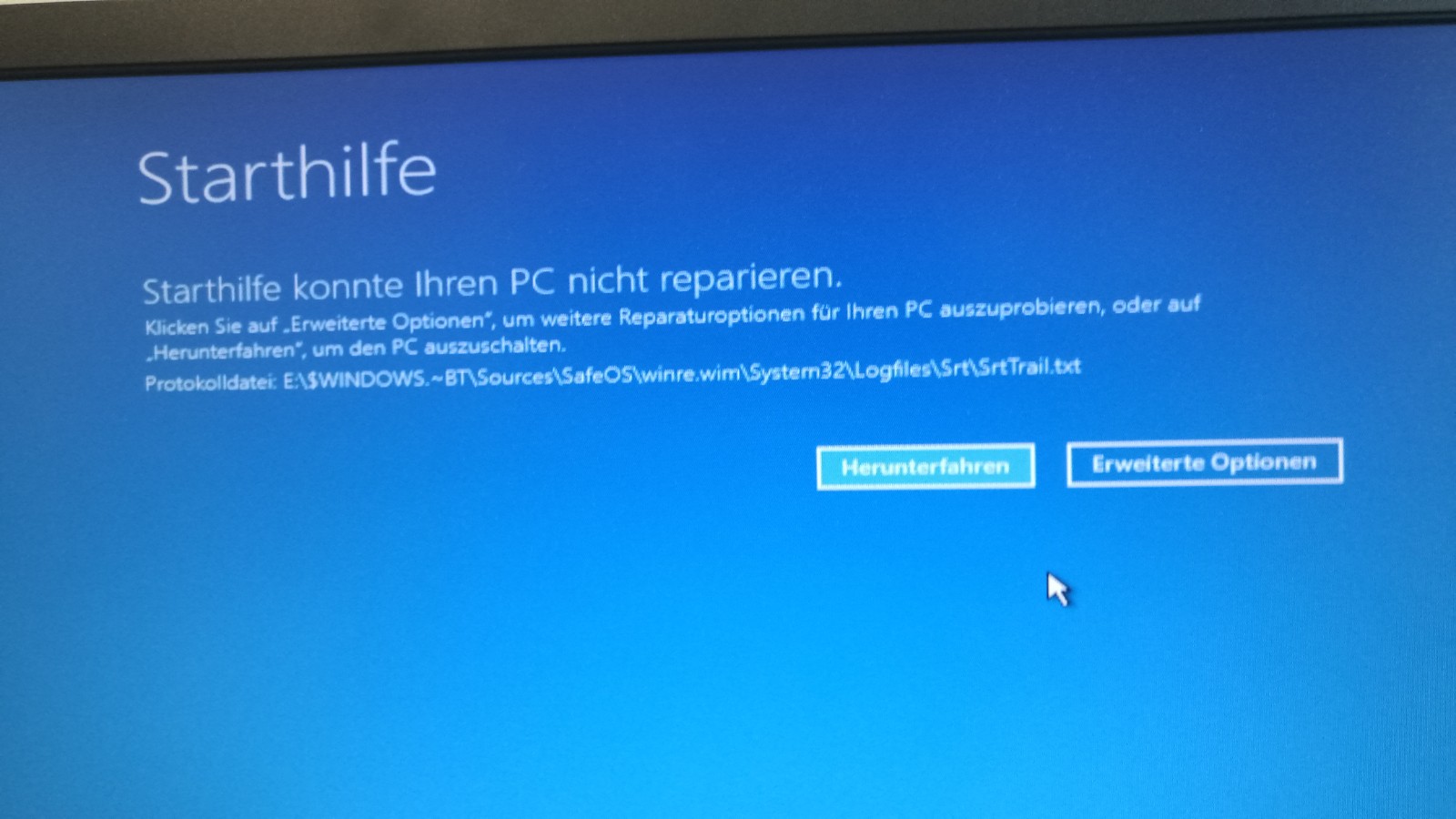 Startprobleme (div. Bluescreens u. Endlosschleife-booten)