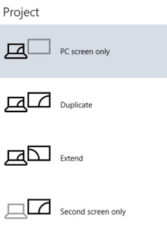 Beamer funktioniert nur, wenn der Notebook Bildschirm ausgeschaltet ist