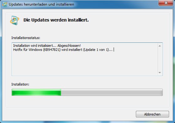 Update-Installation schlägt fehl mit Fehlercode: (0x80073712) - bei Update KB4346783