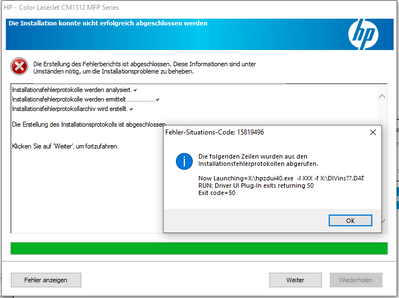 Keine Kommunikation zwischen Drucker und Desktop