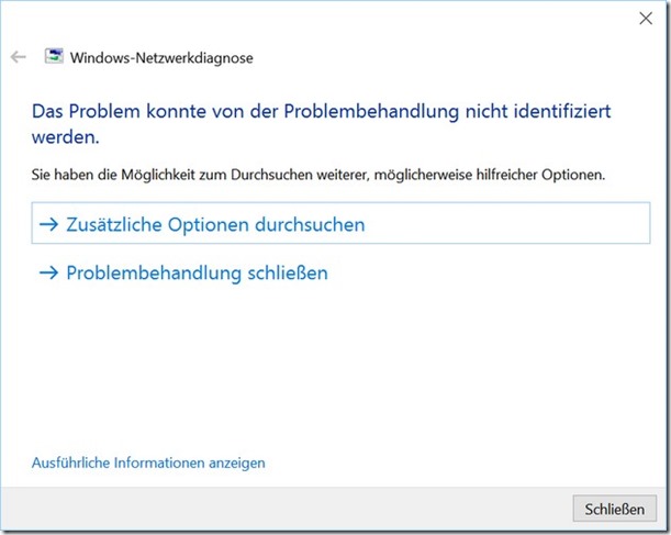 Windows 10 64 Bit 1809t Fehler 0x80070035 nach Neuinstallation kein Netzwerkzugriff