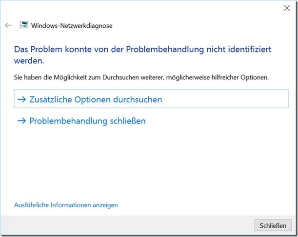 Windows 10 64 Bit 1809t Fehler 0x80070035 nach Neuinstallation kein Netzwerkzugriff