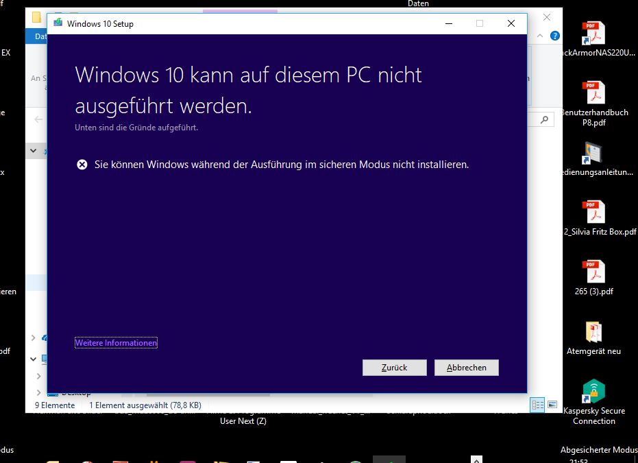 Schwierigkeiten bei Windows update