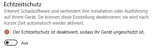Windows 10 Defender , kein Update