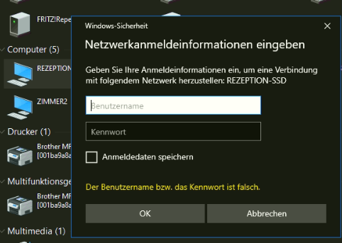 freigebenen Drucker installieren