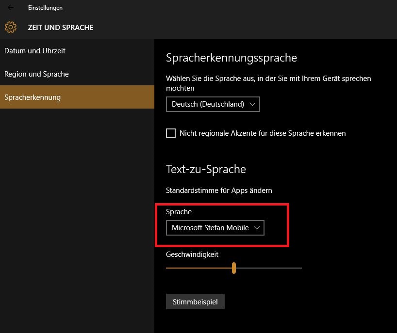 Cortana Sprachausgabe funktioniert nicht