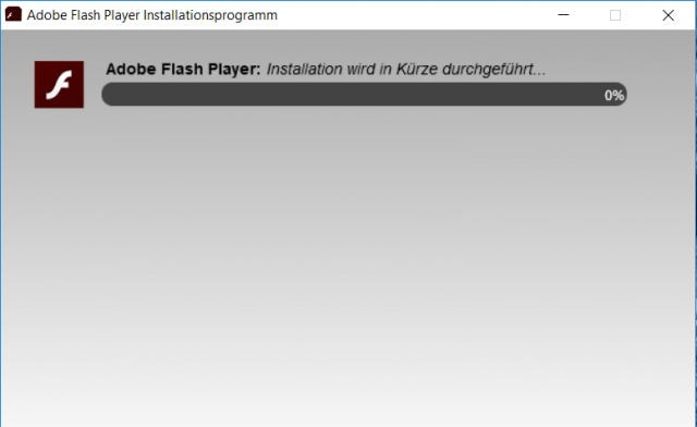 Flash Player kann nicht installiert werden