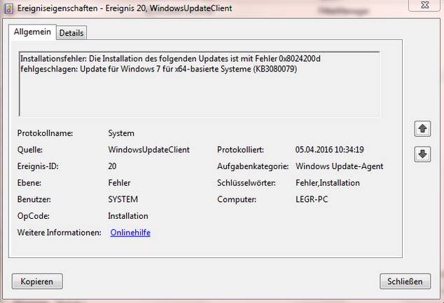 0x8024200d bei Funktionsupdate für Windows 10 Version 1803