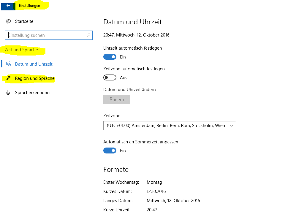 Windows 10 Wie wechsle ich die Sprache