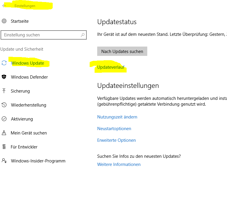 Windows10 update 1607