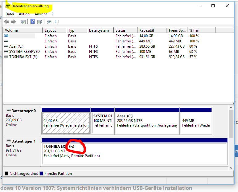 Windows 10 keine USB Geräte mehr