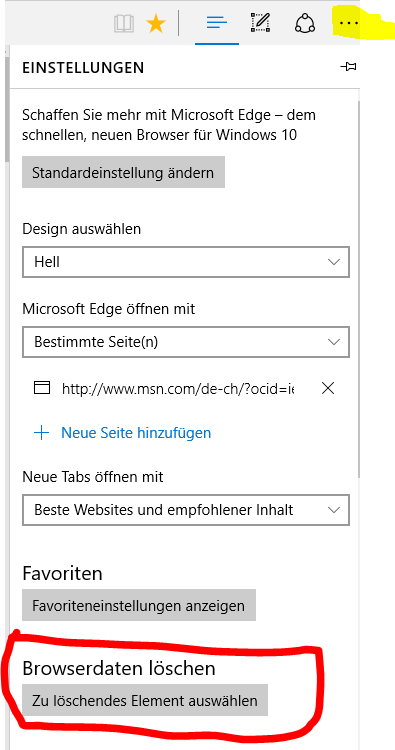 gespeicherte Kennwörter im Browser Microsoft EDGE sind immer wieder gelöscht